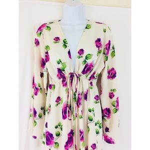 Audrey 3+1 Romper Floral Roses Multicolore Sz M